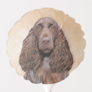 Field Spaniel Painting - Cute Original Dog Art Balloon