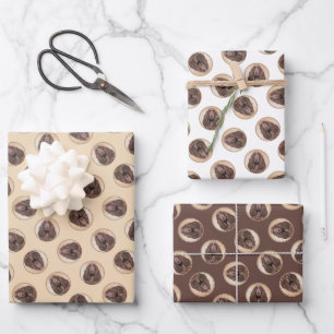 Field Spaniel Painting Roan Cute Original Dog Art Wrapping Paper Sheets