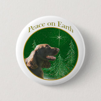Field Spaniel Peace Pinback Button