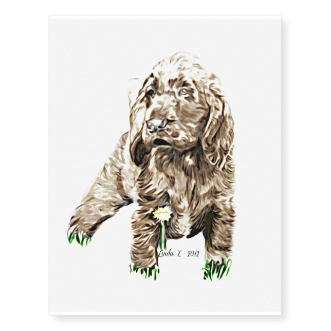 Field Spaniel Temporary Tattoos (Front)