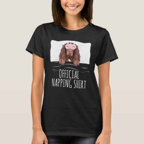 Field Spaniel Unicorn Sleep Mask Official Napping T_Shirt