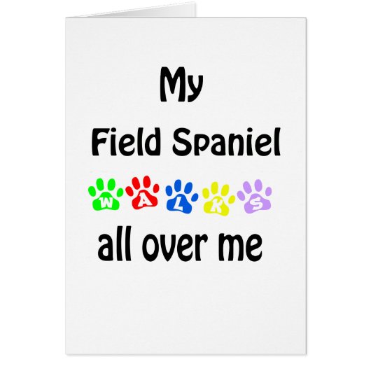 Field Spaniel Walks Design Cards (Front)