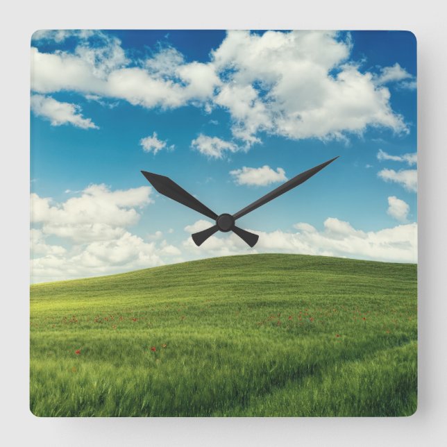 Field  square wall clock (Front)