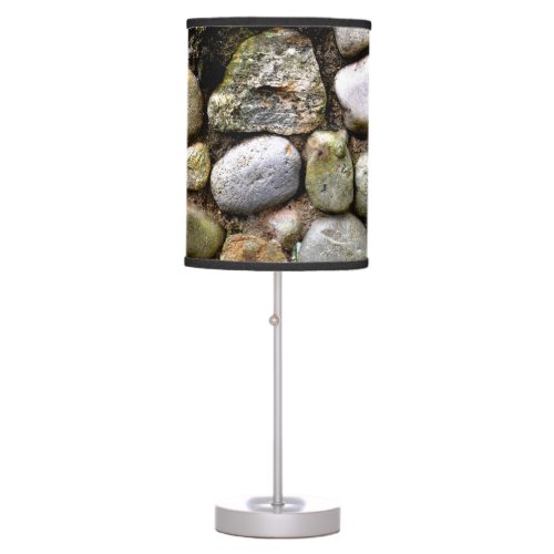 Field Stone rocks distressed stone rustic stone Table Lamp