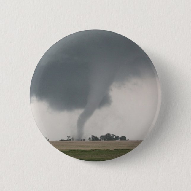 Field Tornado Pinback Button (Front)
