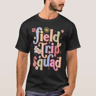Field Trip Squad Groovy Retro Field Day 2023 Teach T-Shirt