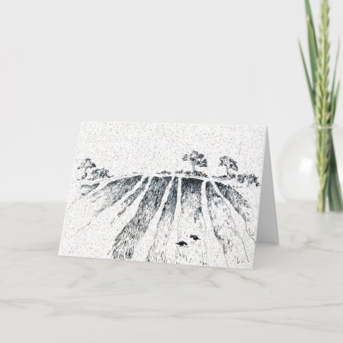 Field with Crows by Alexandra Cook aka Linandara Holiday Card