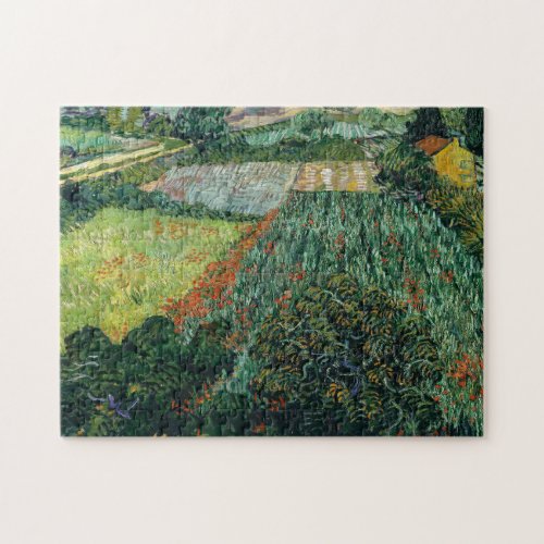 Field with Poppies 1889 by Vincent van Gogh Jigsaw Puzzle