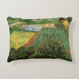 Field with Poppies by Vincent van Gogh Accent Pillow