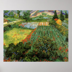 Field with Poppies by Vincent van Gogh Poster