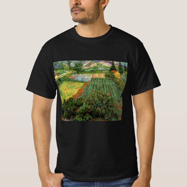 Field with Poppies by Vincent van Gogh T-Shirt (Front)