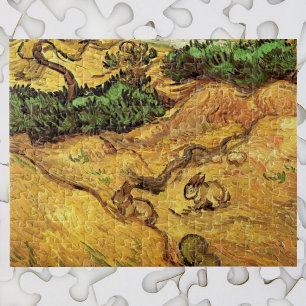 Field with Two Rabbits by Vincent van Gogh Jigsaw Puzzle