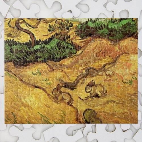 Field with Two Rabbits by Vincent van Gogh Jigsaw Puzzle