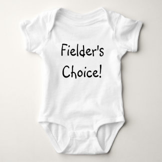 Fielder's Choice! - Customized Baby Bodysuit