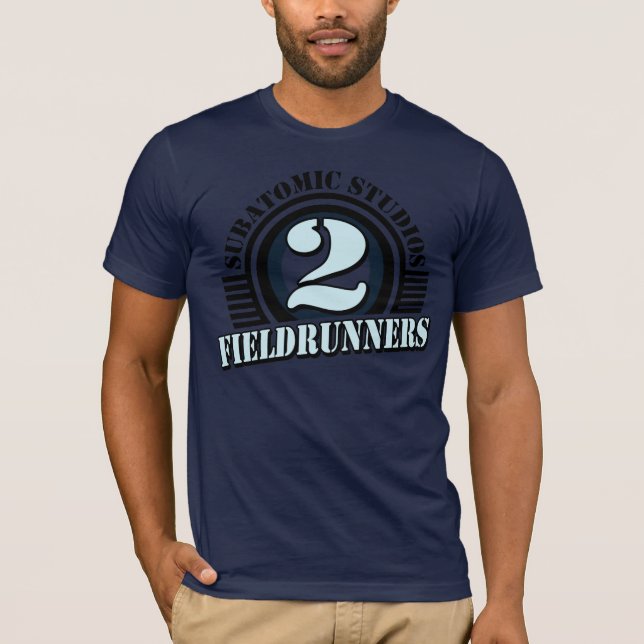 Fieldrunners 2 Navy Blue Tshirt (Front)
