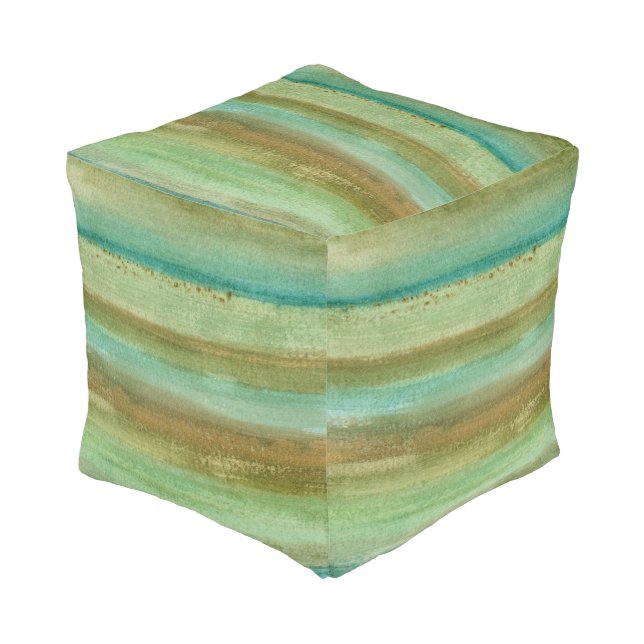 Fields in Spring I Pouf (Angled Front)