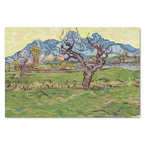 Fields near the Alpilles Vincent van Gogh  Tissue Paper