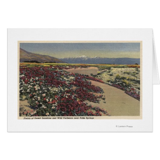 Fields of Desert Sunshine & Wild Verbenas Cards (Front Horizontal)