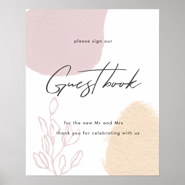 Fields of Dreams | Guest Book Wedding Poster (Front)