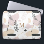 Fields of Dreams | Monogram Laptop Sleeve<br><div class="desc">Our Fields of Dreams collection features modern watercolor illustrations and layout coupled with handwritten custom script and elegant fonts. Floral illustrations in creme, blush and succulent green are very modern and elegant as are backgrounds in same colors. This collection has items that go past wedding suite and transfer to personal...</div>