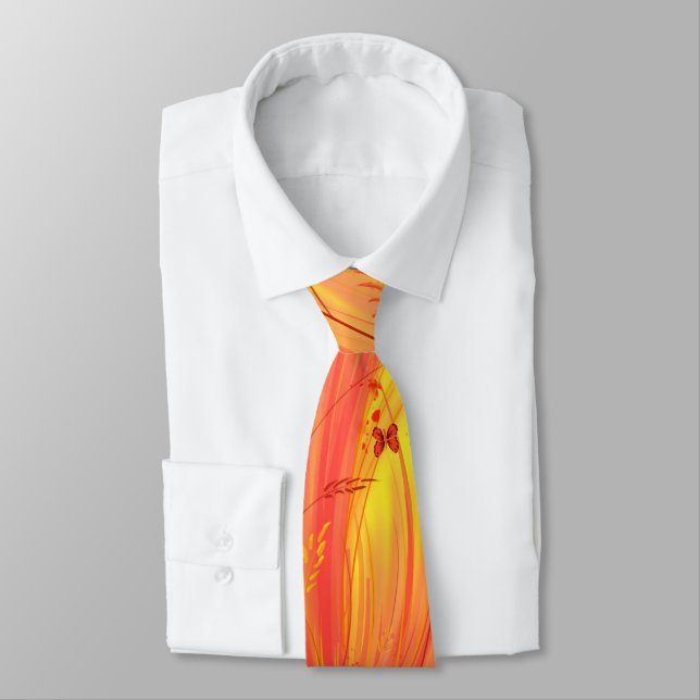 Fields of golden fire  neck tie (Tied)