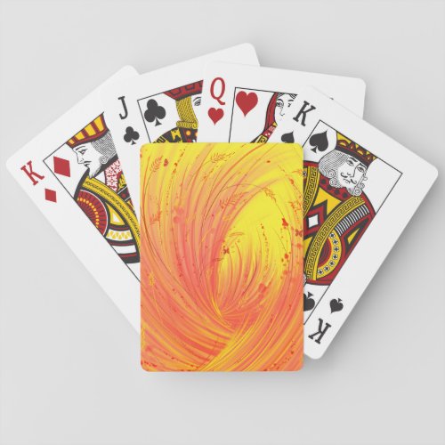 Fields of golden fire  playing cards