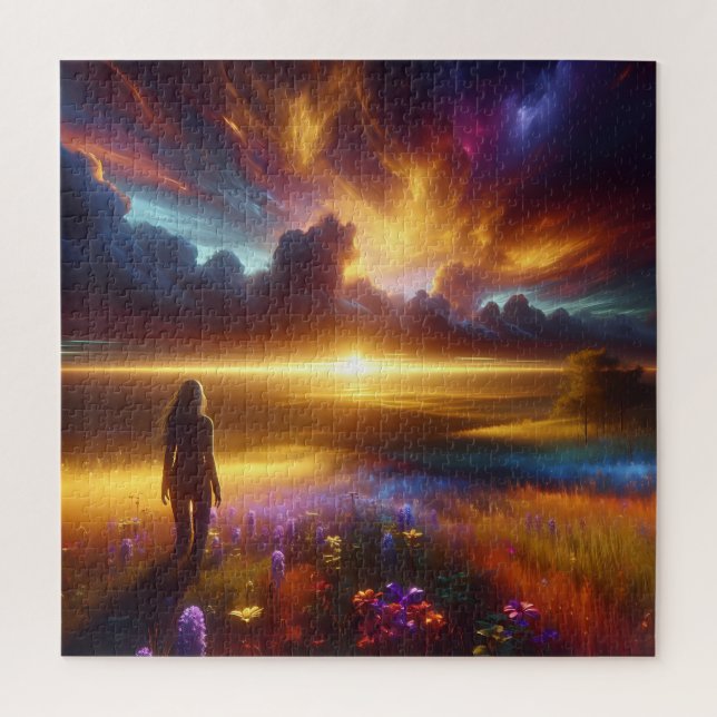 Fields of Light and Wonder Jigsaw Puzzle (Vertical)