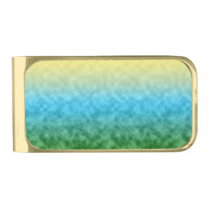 Fields of Light Gold Finish Money Clip