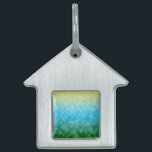 Fields of Light Pet ID Tag<br><div class="desc">Fields of Light feels like an ambient composition unfolding at sunrise, where sound rises slowly from the ground and stretches toward the sky. Soft pads drift like morning air, layered with gentle guitar tones and distant piano notes that blur into one another. The transition from green to blue to gold...</div>