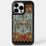 Fields Of Merry Vintage Floral Chic Monogram Otterbox Iphone 14 Pro Max Case at Zazzle