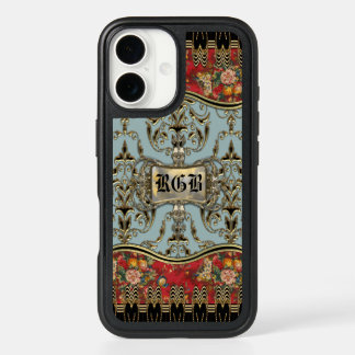 Fields of Merry Vintage Floral Chic Monogram iPhone 16 Case
