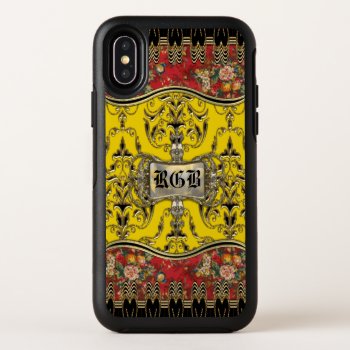 Fields Of Merrygolden Floral Protective Monogram Otterbox Symmetry Iphone X Case by LiquidEyes at Zazzle
