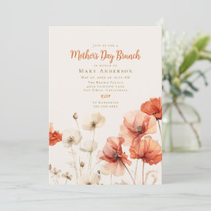 Fields of Poppies Mother's Day Brunch Invitation