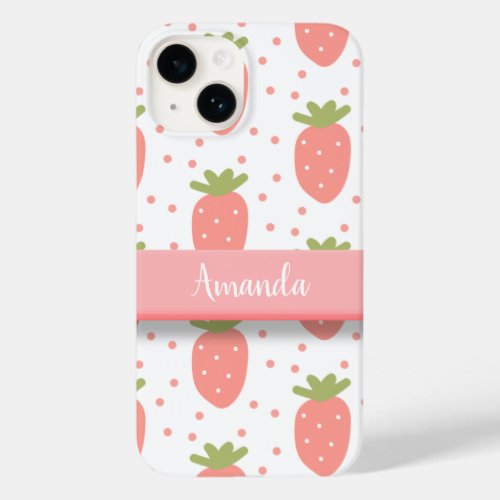 Fields of Strawberries Case_Mate iPhone 14 Case