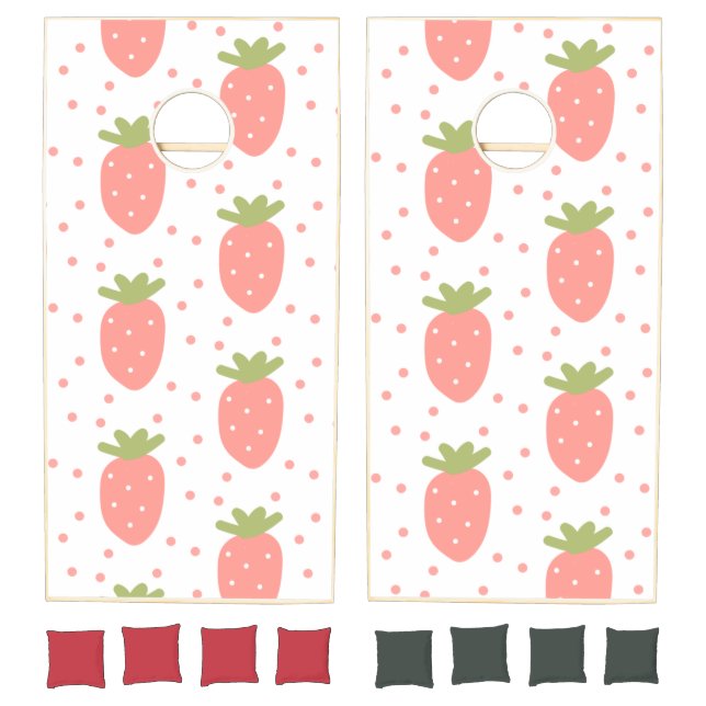 Fields of Strawberries Cornhole Set (Set)