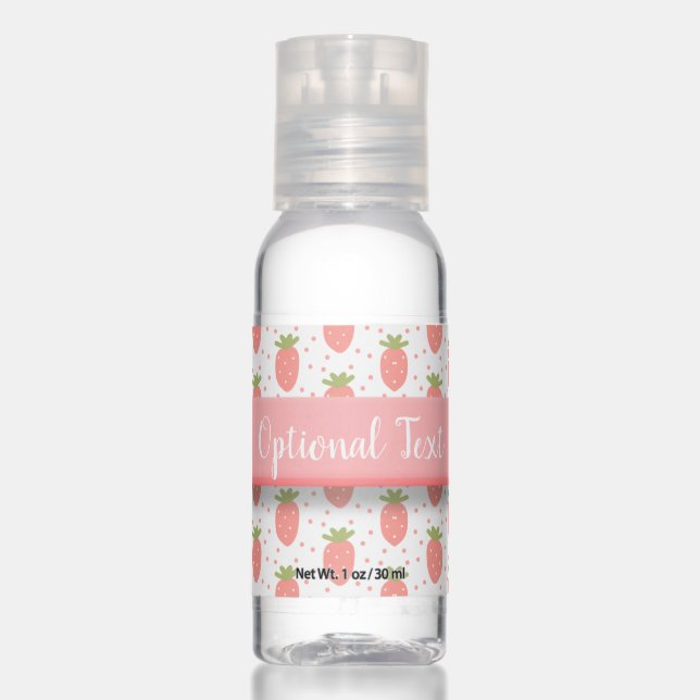 Fields of Strawberries Hand Sanitizer (Front)