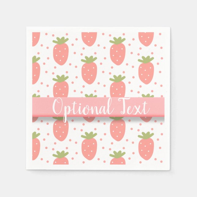 Fields of Strawberries Napkins (Front)
