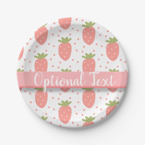 Fields of Strawberries Paper Plates