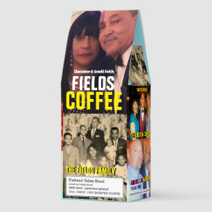 FIELDS Roasted Coffee, 12oz Bag, Dark Roast, Flath Roasted Coffee