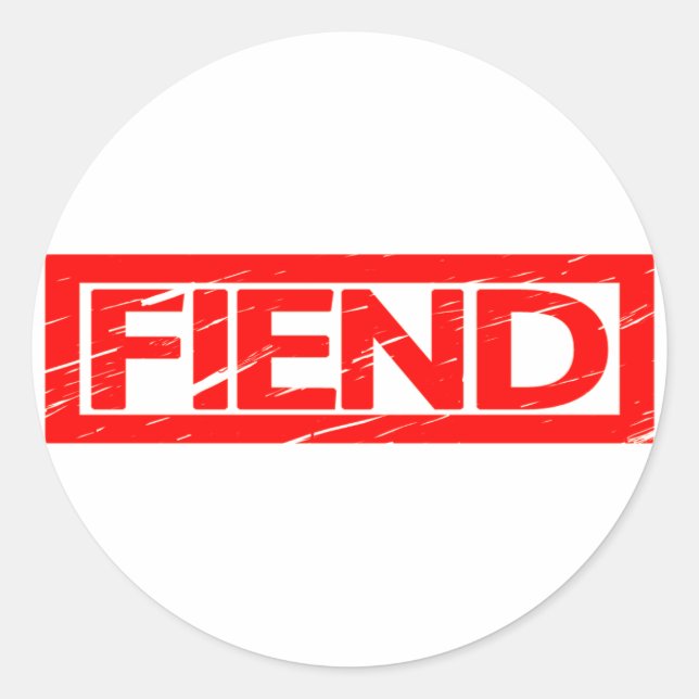 Fiend Stamp Classic Round Sticker (Front)