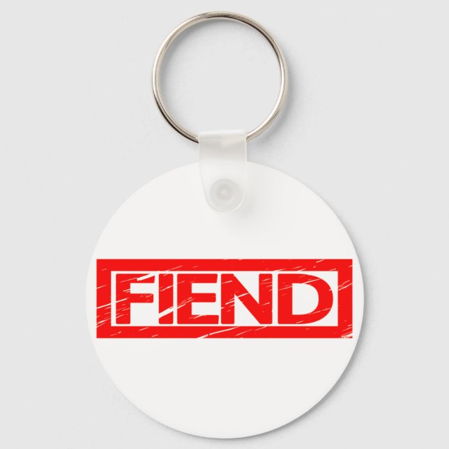 Fiend Stamp Keychain (Front)