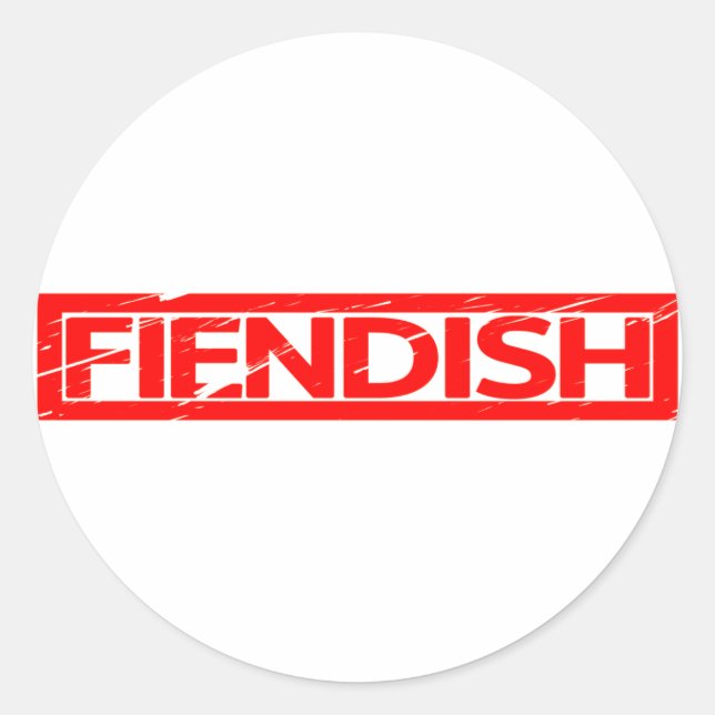 Fiendish Stamp Classic Round Sticker (Front)