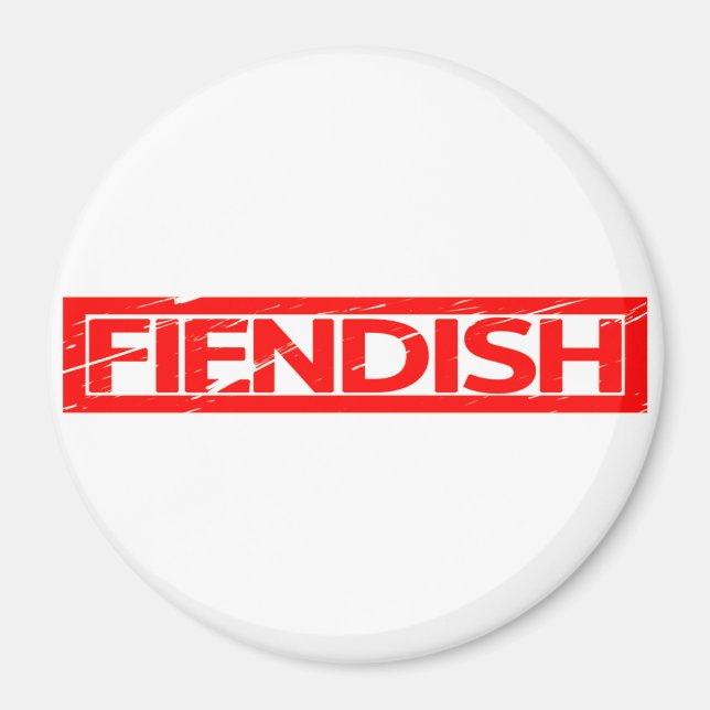 Fiendish Stamp Magnet (Front)