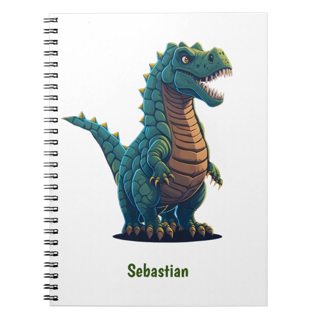 Fierce and Fabulous T-Rex Dinosaur Jottings Notebook (Front)