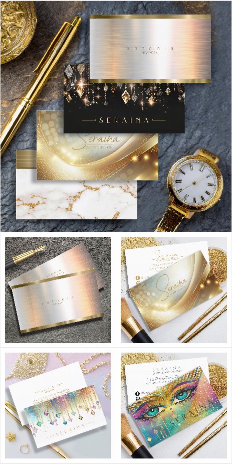 Fierce and Feminine Business Card Templates