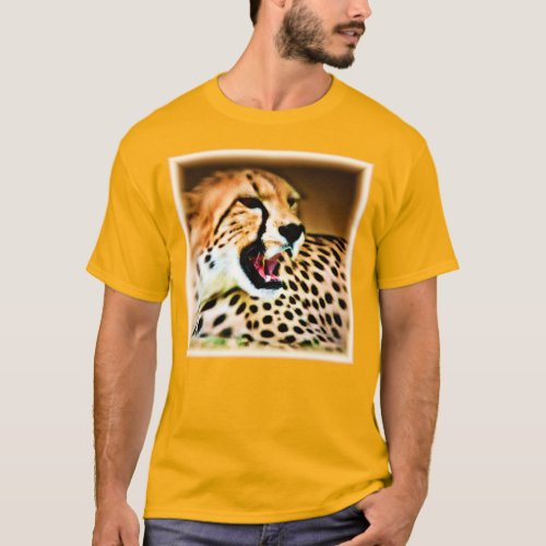 Fierce and Fiery Cheetah Design Buy Now T_Shirt
