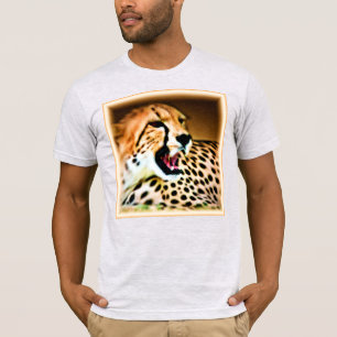 "Fierce and Fiery Cheetah Design". Buy Now T-Shirt