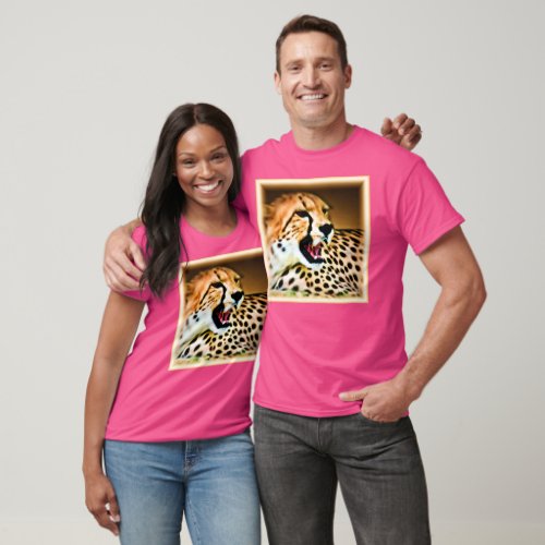 Fierce and Fiery Cheetah Design Buy Now T_Shirt