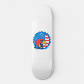 American Flag and Bald Eagle Skateboard | Zazzle