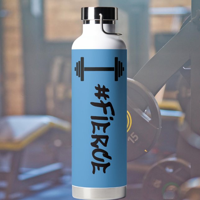 #Fierce Barbell Water Bottle (Creator Uploaded)